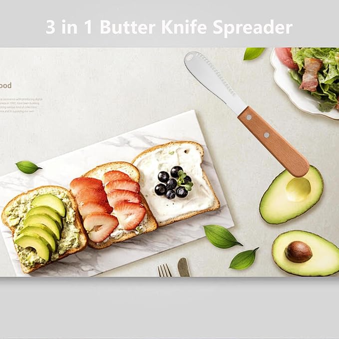 Stainless Steel Butter Spreader Butter Knife Spreader - Image 4