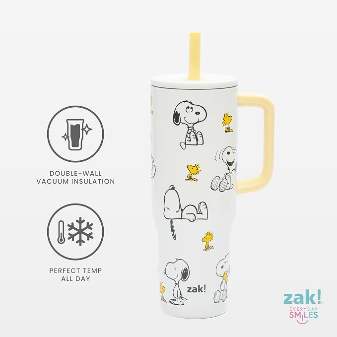 Zak Designs Peanuts 30oz Spill-Proof Insulated Stainless Steel Tumbler | BPA - Image 5