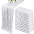 12 Pack 13Ft Cheesecloth Table Runner 35x157 Inch Boho Gauze Table Runner by Fivenl