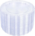 Upassion 100 Pieces Clear Plastic Plates by Upassion