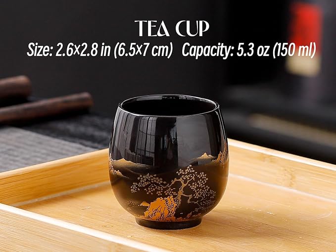 Japanese Tea Sets for Adults, Chinese Tea Set Gongfu Tea Set Japanese Teapot - Image 9