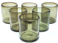 Solid Olive Green 9 oz Short Tumblers, Recycled Glass, Toxin-Free by MexHandcraft