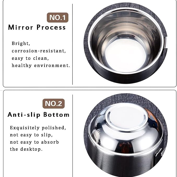 SZCXTOP 6.8 Oz Stainless Steel Coffee Cups Set of 4 Mug, Stackable Double Heat - Image 2