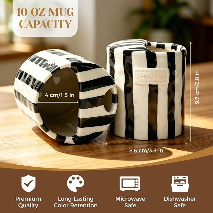 Ceramic Coffee Mug Novelty Ceramic Travel Mug Cute Espresso Cups To Go - Image 6