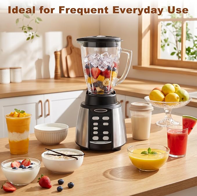 6 Cup Blender Glass Jar, Replacement Pitcher - Image 3