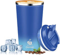 Insulated Travel Coffee Mug Reusable Coffee Tumbler Cup by QEMAUUAHealthyLife