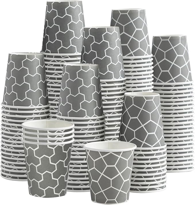 300 Pack 3oz Disposable Paper Cups, Dixie Small Bathroom Cups | Food grade by Huifany