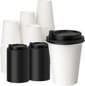 YEEHAW 12 oz 100 Pack White Disposable Coffee Cups by YEEHAW