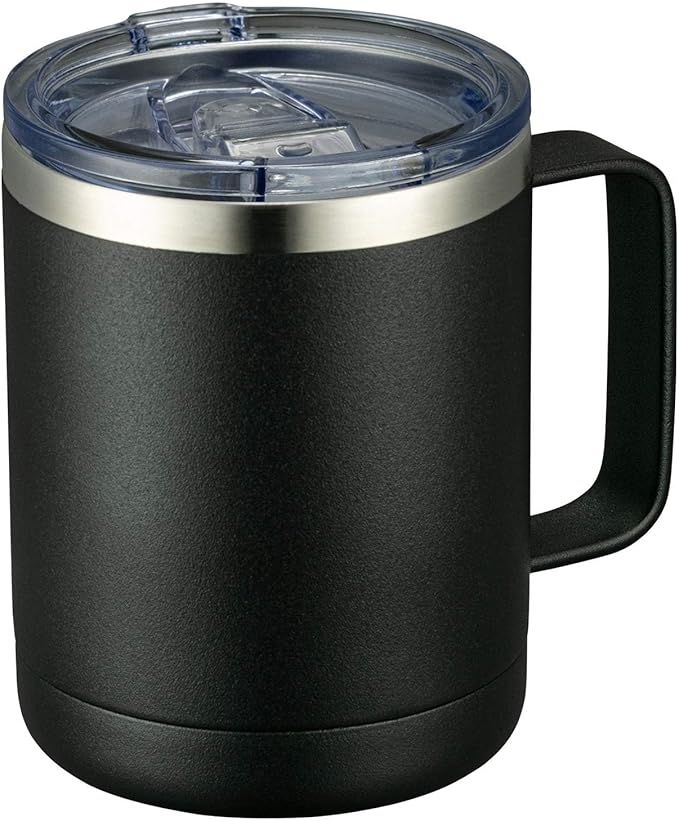 MEWAY 12oz Coffee Mug With Handle and Sliding Lid, Stainless Steel Travel by MEWAY
