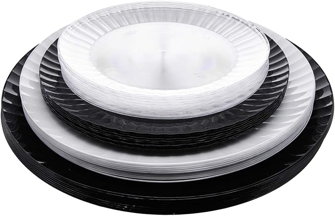 Party Essentials Deluxe Quality Hard Plastic Dinnerware Party Plates - Image 6