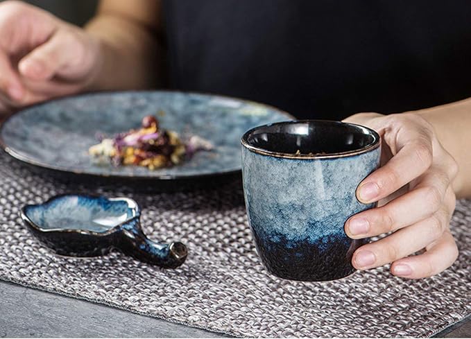 Ceramic Tea Cup, Kung Fu Tea set, Coffee Cup, Yerba Mate Set 4-piece companion - Image 6