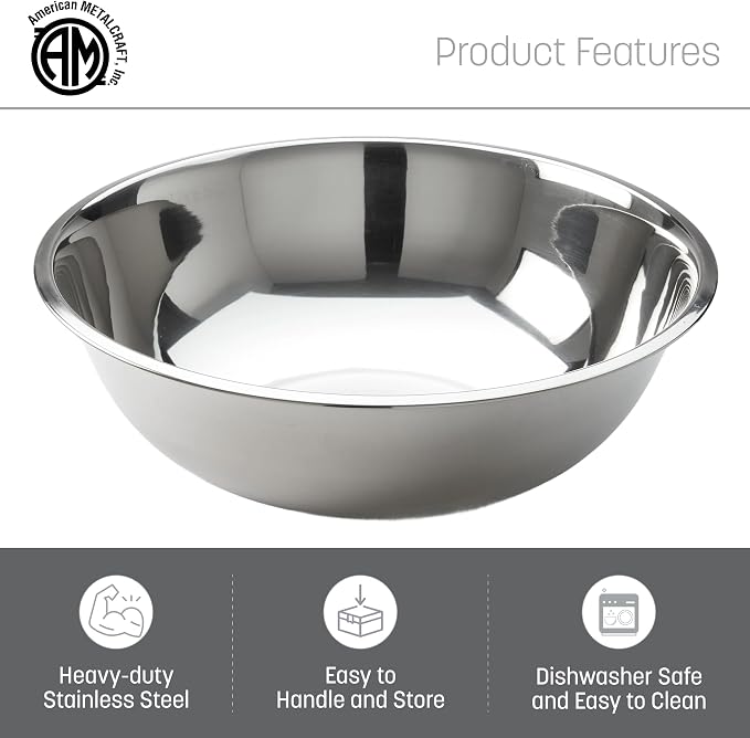 American Metalcraft 3/4 qt Stainless Steel Mixing Bowl - Image 3