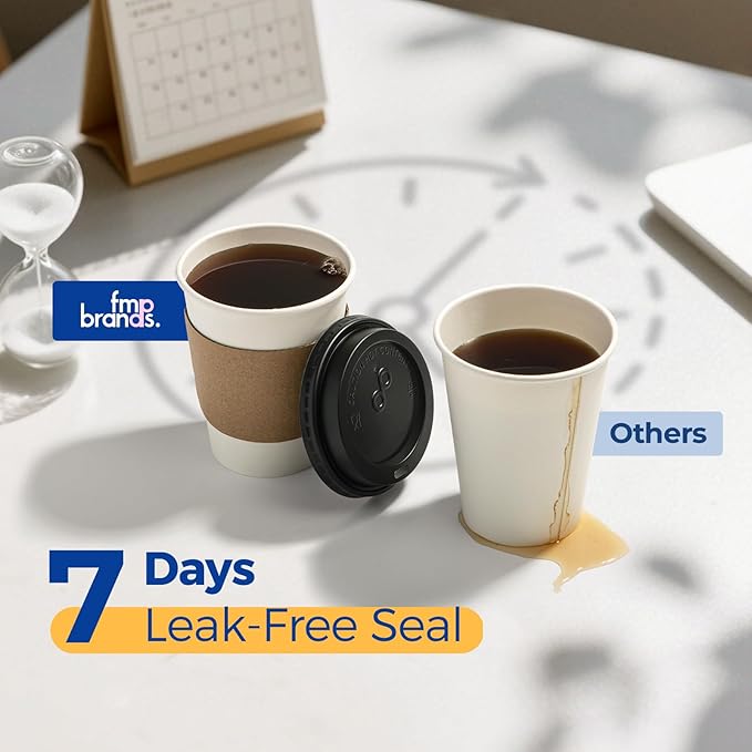 Fit Meal Prep 500 Pack 12 oz Disposable Coffee Cups - Image 4
