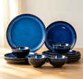 4-piece set, natural active glaze plate and bowl set, microwave and dishwasher by Unknown