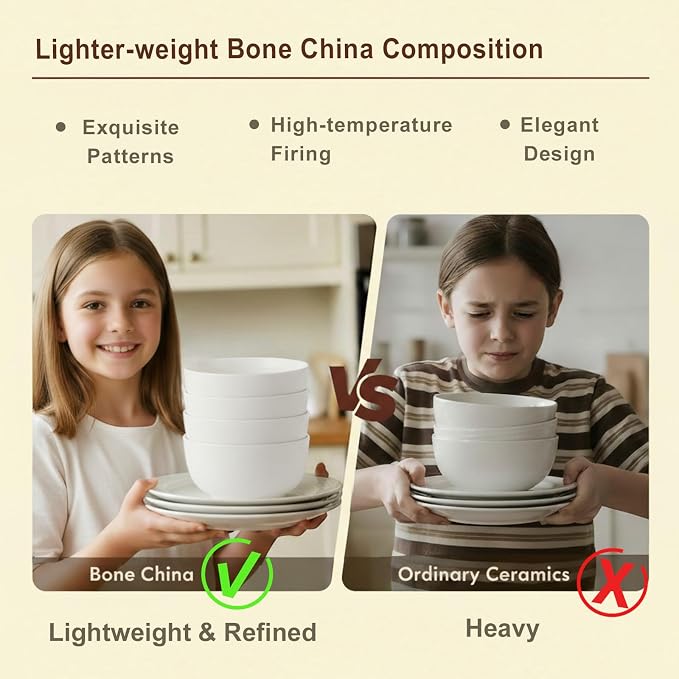 16 Piece Bone China Dinnerware Sets - Image 3