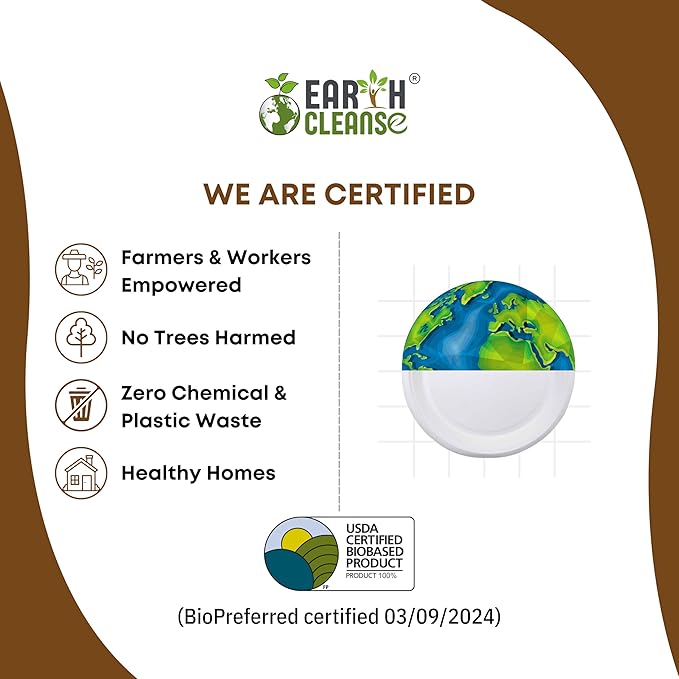 100% Compostable 9 Inch Paper Plates – Heavy Duty Bulk Disposable Plates [500-Pack] – USDA Certified, BPA-Free, Eco-Friendly, Biodegradable Sugarcane Bagasse – Natural White for Catering, Parties