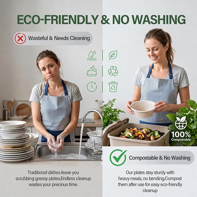 125 Pack 12 Oz Disposable Paper Bowls, Heavy-Duty Compostable Bowls - Image 7