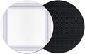 Minimalist Grid Coasters Set of 2, Absorbent Coasters by Unknown