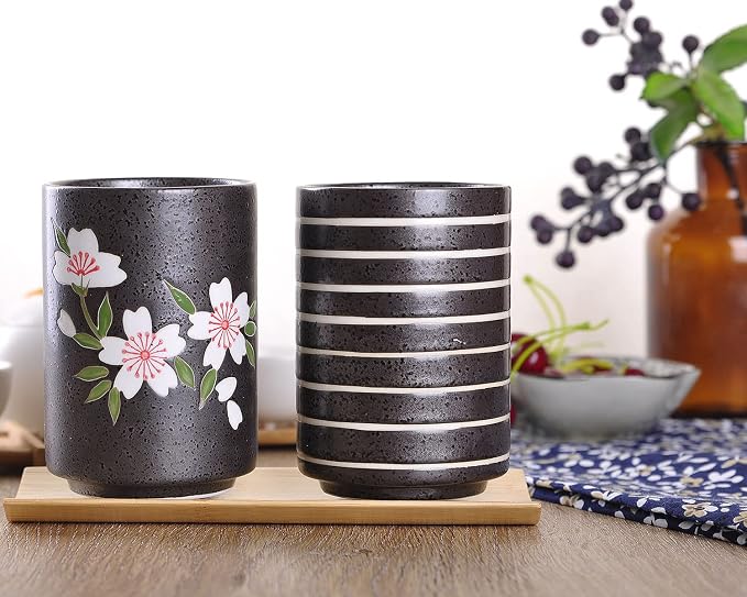 WHJY 10oz Transitional Chinese/Japanese style Handle-less Ceramic Tea cups - Image 5