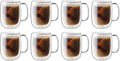 ZWILLING Sorrento Plus 8-pc Double-Wall Glass Coffee Mug Set by Zwilling