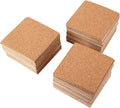 220 Pack Self Adhesive Cork Squares and Round DIY Adhesive Cork Board for Coasters and DIY Crafts
