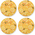 Slice Citrus 4 Piecing Set Coasters by KLL