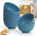 Small Plastic Bowls 10oz, Unbreakable Wheat Straw Bowls Sets of 8, Microwave & by BUSOKIP