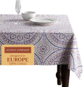 Maison d' Hermine Table Cloth Rectangle Table 100% Cotton 60 x 90 Inches Tablecloth Reusable Decorative for Dining Room Farmhouse Home Valentines Day Decorations Spring Summer - Mandala