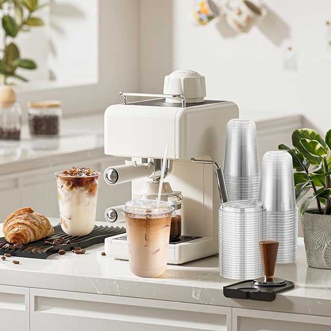 KesaPlan 50 Pack 16oz Clear Disposable Plastic Cups - Image 6
