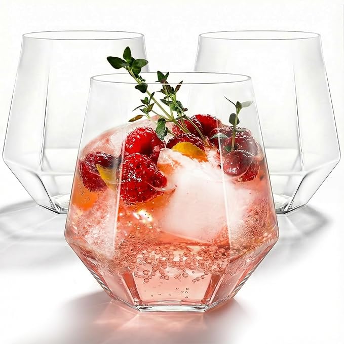 40 Pack Plastic Wine Glasses, 12 Oz Disposable Cocktail Whiskey Glasses | Clear by Maaacute