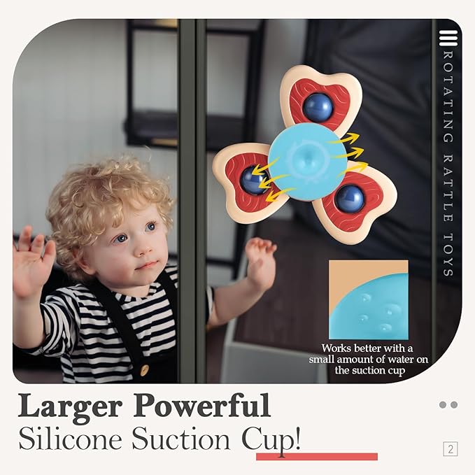 Suction Cup Spinner Airplane Travel Toys - Image 2