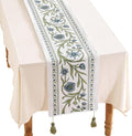 Designer French Linen Long Table Runner, Dining Table, Kitchen Decor, by Isaennehomedecoration