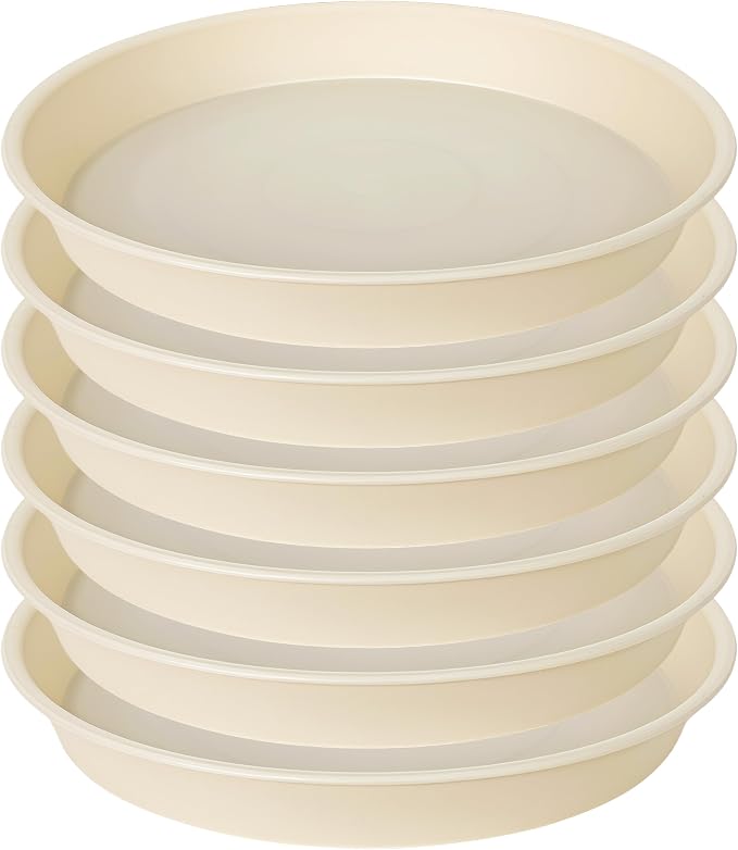 2 Pack of 10 inch Plant Saucer Gray, Heavy Duty Plastic Plant Saucer 10 inch - Image 8