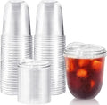 50 Pack 12 oz Clear Plastic Iced Coffee Cups by Alaeseje