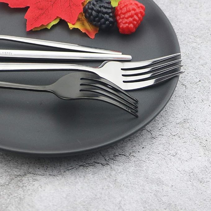 JASHII 24 Pieces Silverware Flatware Cutlery Set, Stainless Steel Tableware - Image 5