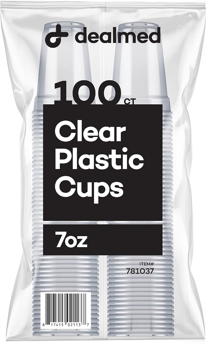 Dealmed 7 oz Disposable Plastic Cups by Dealmed