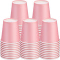 3 oz Small Paper Cups, 50 Pack Bathroom Cups Mouthwash Cups Pink | 3 oz by Huaiid