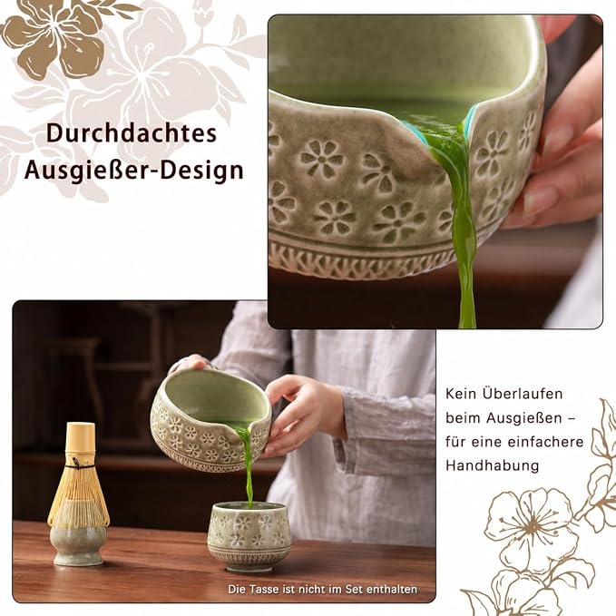 Buucup Matcha Whisk Set, Ceramic Matcha Kit Set - Image 7