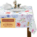 Maison d' Hermine Table Cloth Rectangle Table 100% Cotton 70 x 108 Inches Tablecloth Reusable Decorative for Dining Room Farmhouse Home Valentines Day Decorations Spring Summer - Just Floral