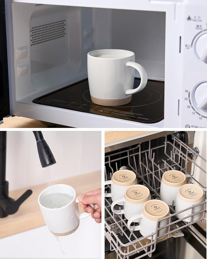 famiware Coffee Mugs for 4, 13 oz Mug Set, Dringking Cup - Image 5