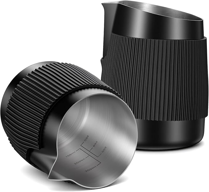 2 Pack Handleless Milk Pitcher, 15.2oz/450ml Espresso Steaming Pitcher by Unknown