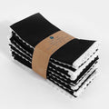 Fingercraft Dinner Cloth Napkin Cotton Linen Set of 12 Mitered Corners with Natural Elegant Lace for Everyday Use Napkins are Pre Shrunk and Good Absorbency with Lace 20x20 in Black