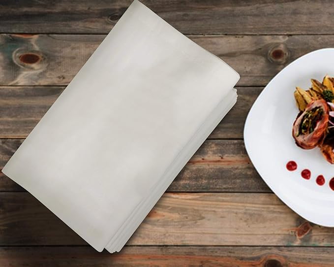 Urban Villa Dinner Napkins Ivory Cloth Napkins Set of 12 DinnerNapkins 20X20 in Cotton Dinner Napkins Everyday Use Oversized Cloth Napkins with Mitered Corners 1 in Hemmed DinnerNapkins