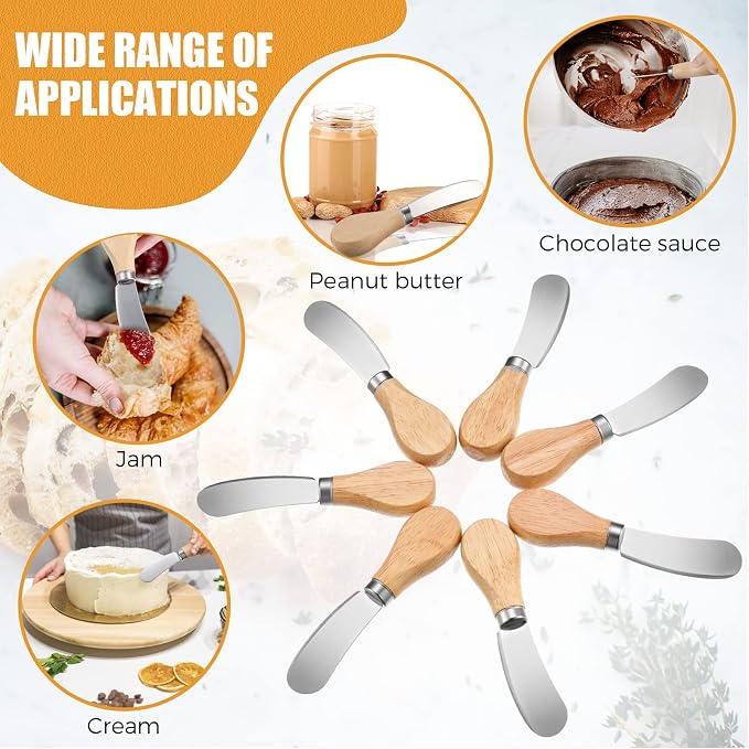 24 Pcs Little Cheese Spreader Knives 4.7 Inch Stainless Steel Butter Spreader - Image 2