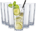 Top-spring 20 Oz Reusable Plastic Water Tumbler 6pcs Clear BPA Free | Thickened by Top-spring