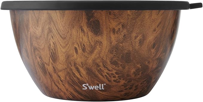 S'well Stainless Steel Salad Bowl Kit XL 184oz, Includes 5oz Canister - Image 6