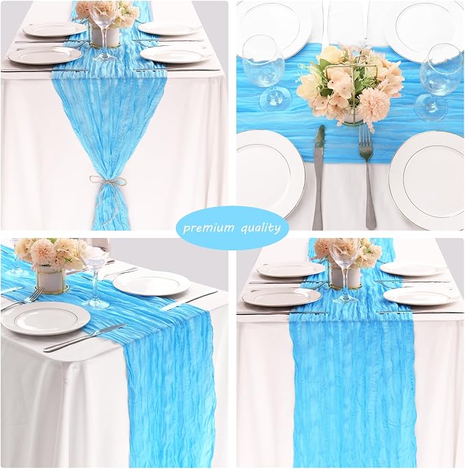 12 Pack Cheesecloth Table Runner 35x72 Inch Boho Gauze Rustic Cheese Cloth - Image 5