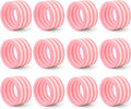 Pink Resin Napkin Rings for Weddings, elegant pink finish, cloth napkin by CLEENTABLE