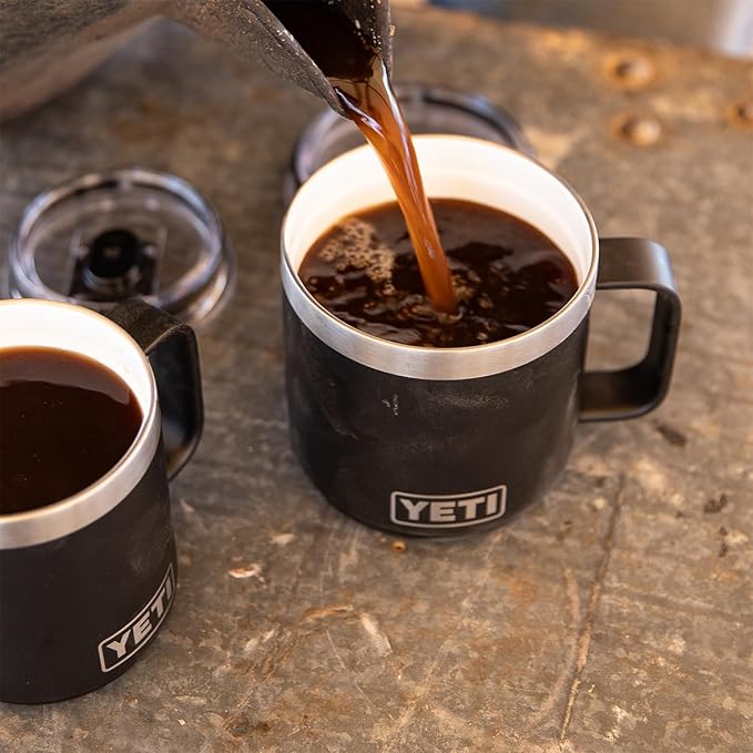 YETI Rambler 14 oz Ceramic Lined Stackable Mug, Vacuum Insulated, Stainless - Image 6