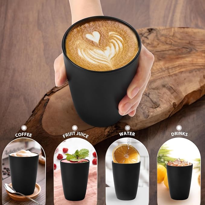 Lazycorner Wheat Straw Cup 12 Pcs Drinking Unbreakable Drinking Cup Reusable - Image 7